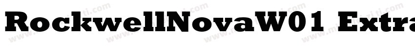 RockwellNovaW01 ExtraBold Regular字体转换